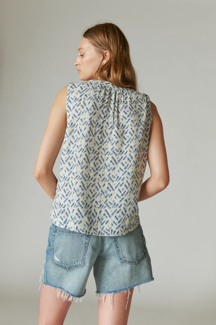 SLEEVELESS POPOVER SHIRT, image 3