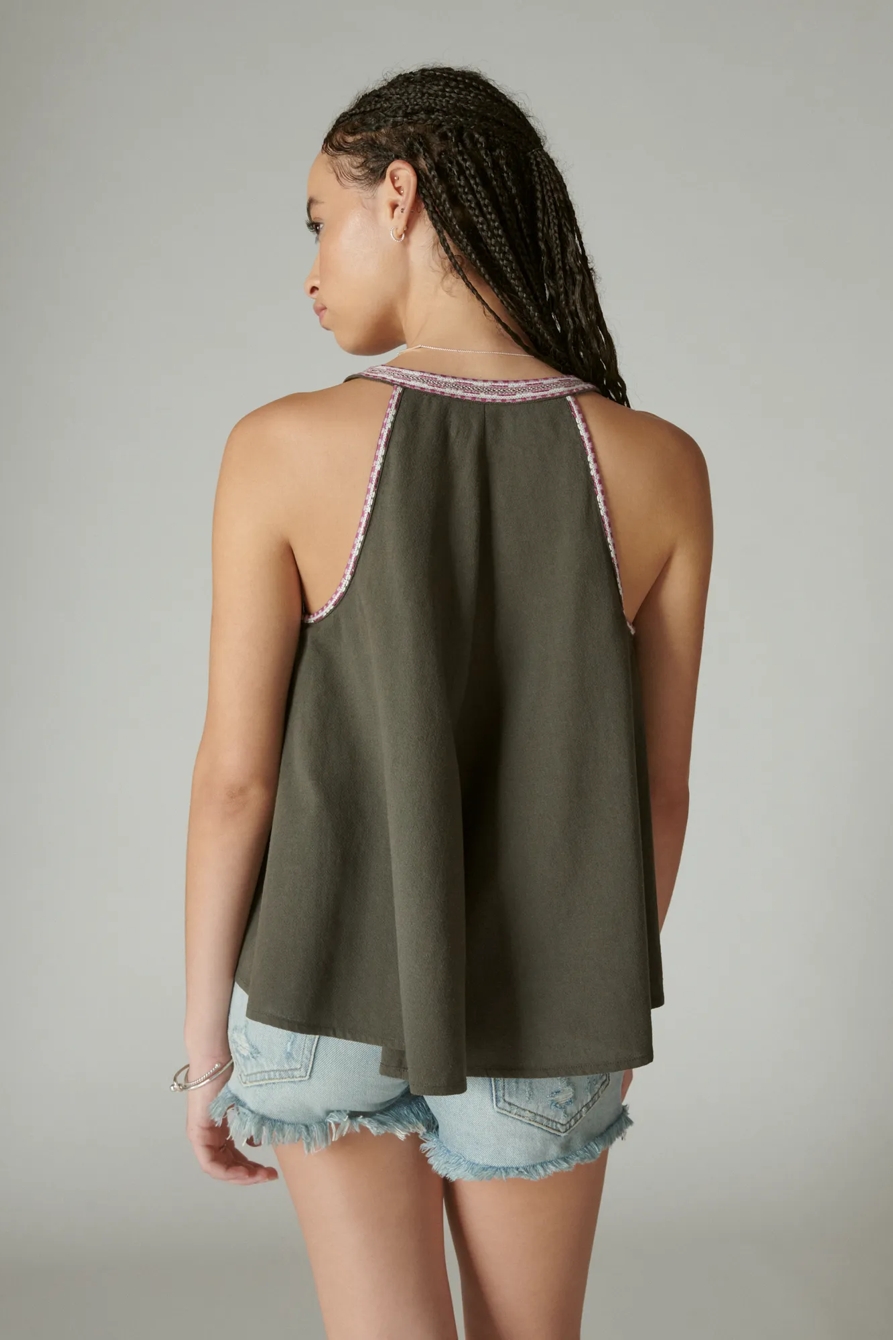 EMBROIDERED PEASANT SWING TANK, image 4