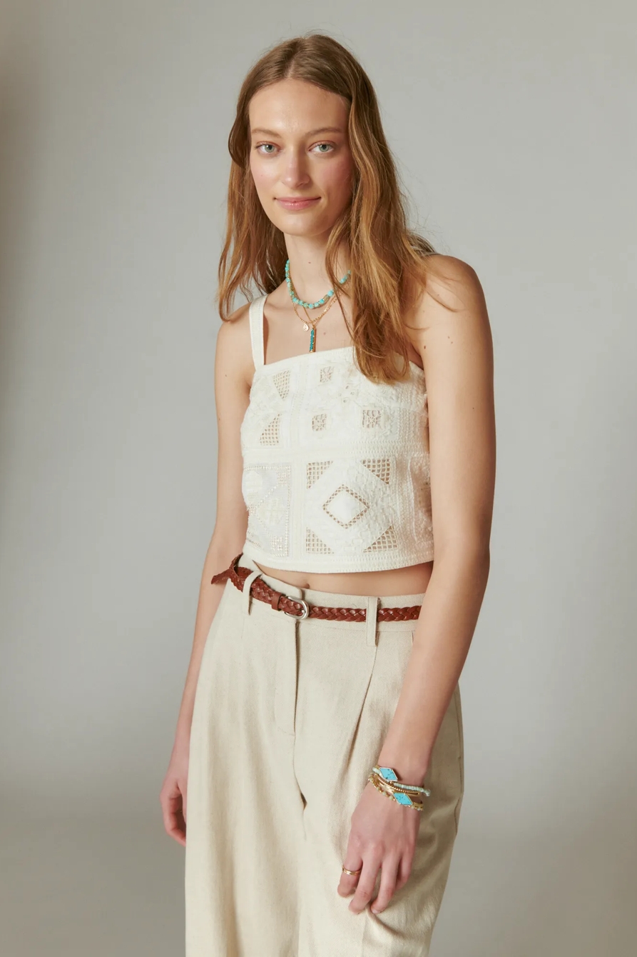 EMBROIDERED CROP TOP, image 3