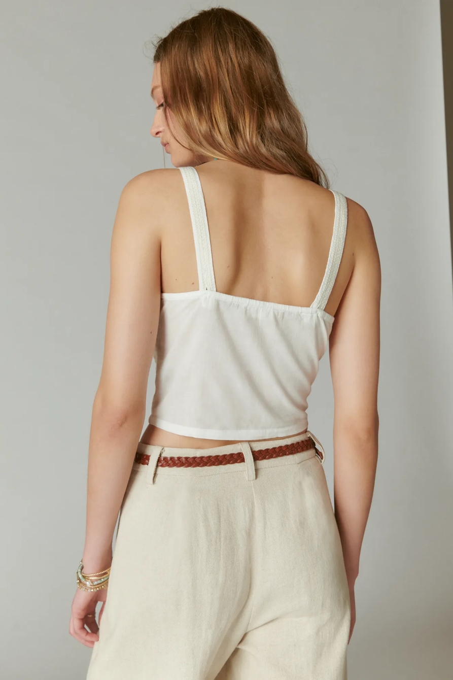 EMBROIDERED CROP TOP, image 4