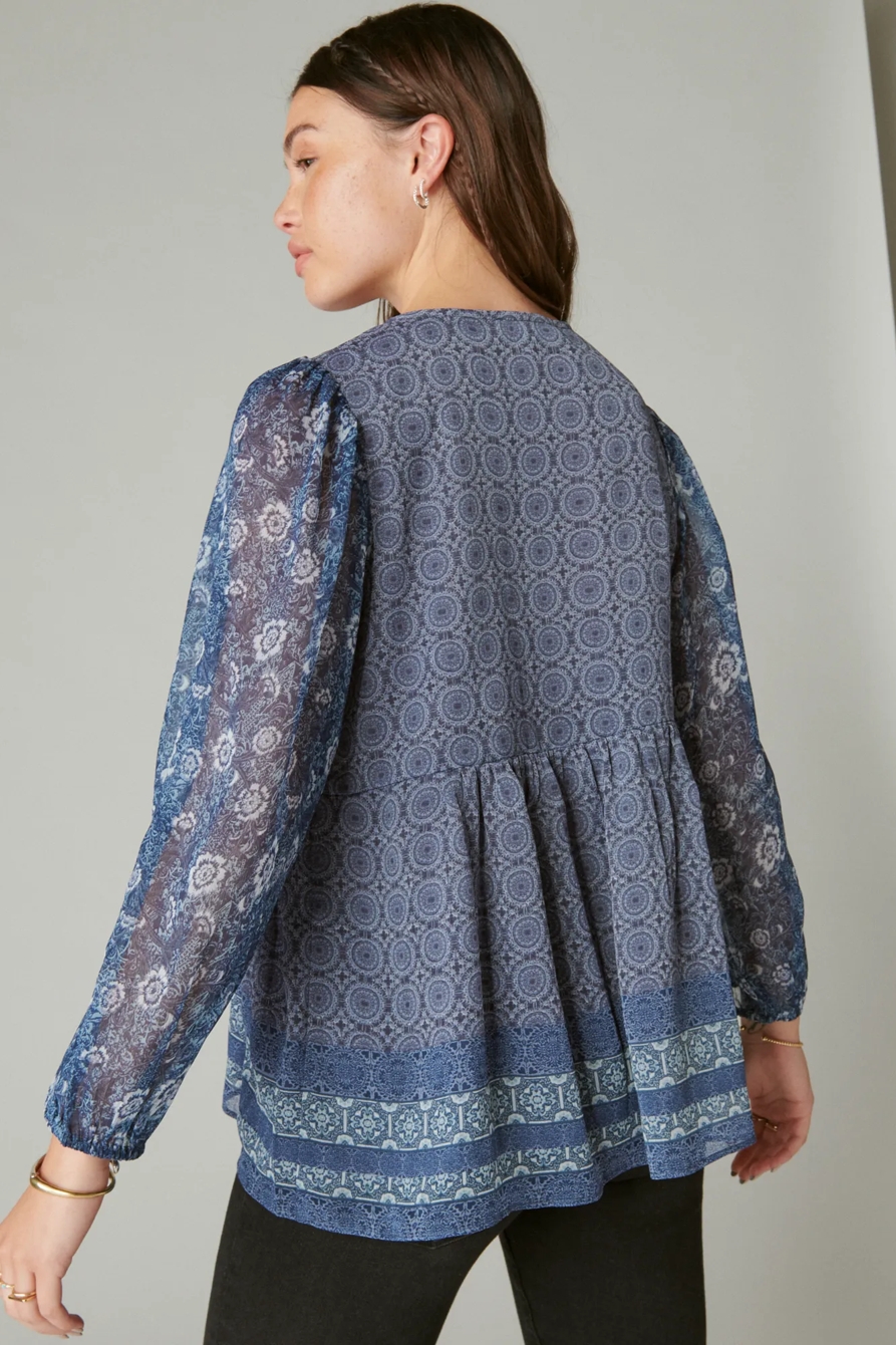 LONG SLEEVE PRINTED TUNIC, image 3