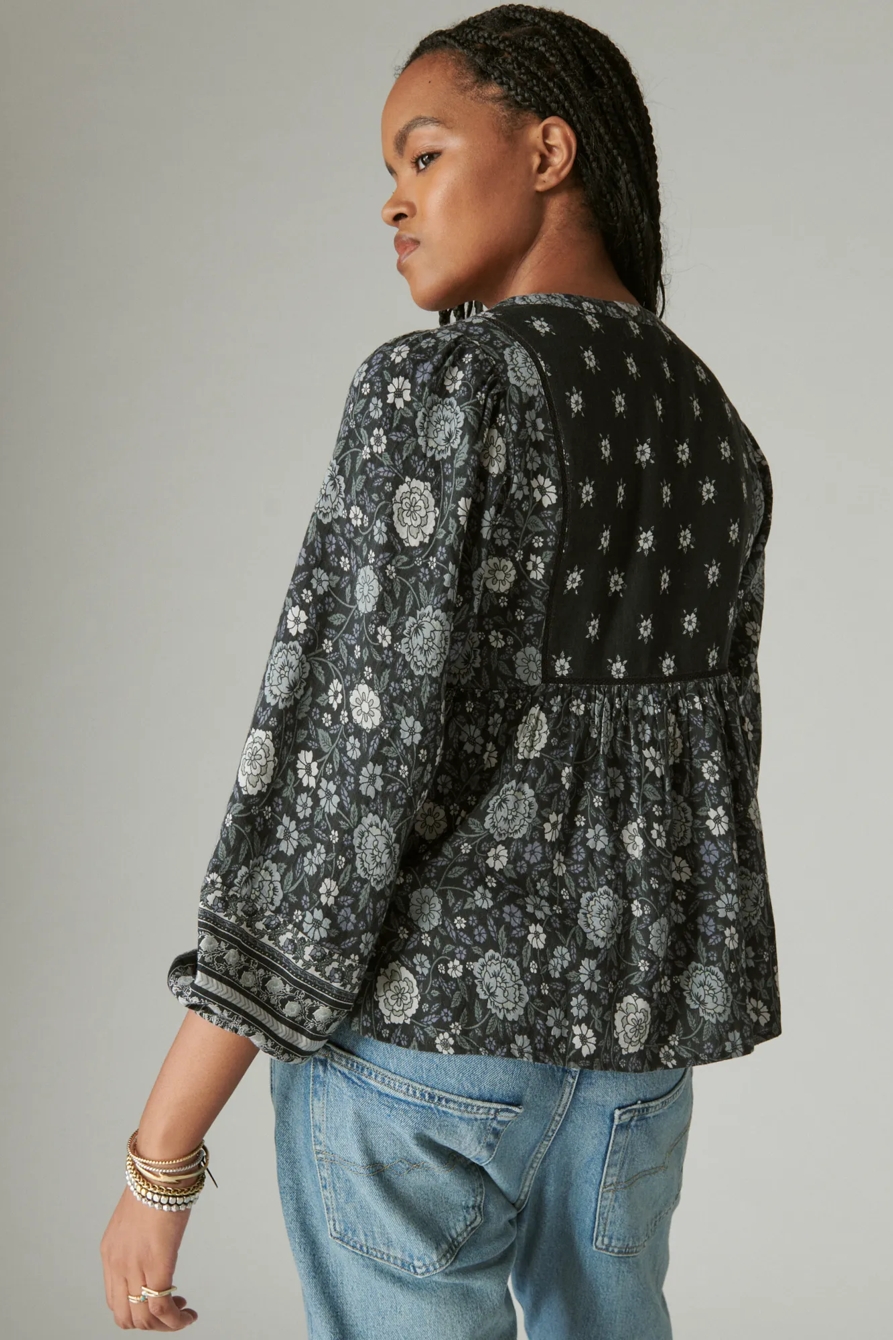 LONG SLEEVE PEASANT BLOUSE, image 3