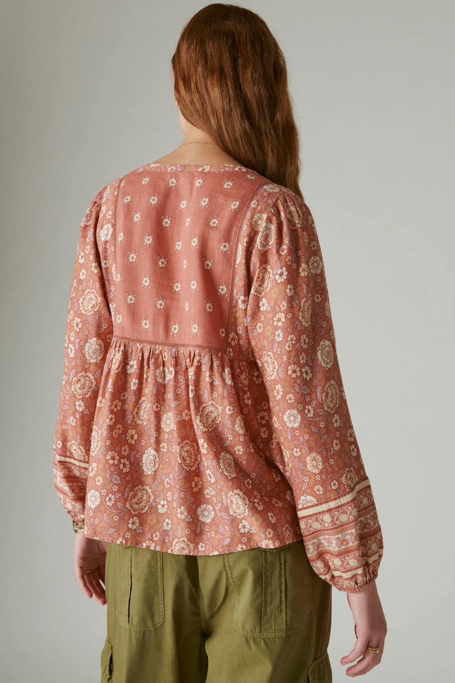 LONG SLEEVE PEASANT BLOUSE, image 3
