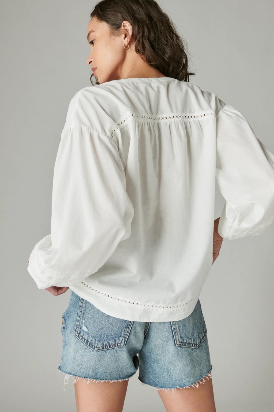 RELAXED BUTTON THROUGH BLOUSE, image 4