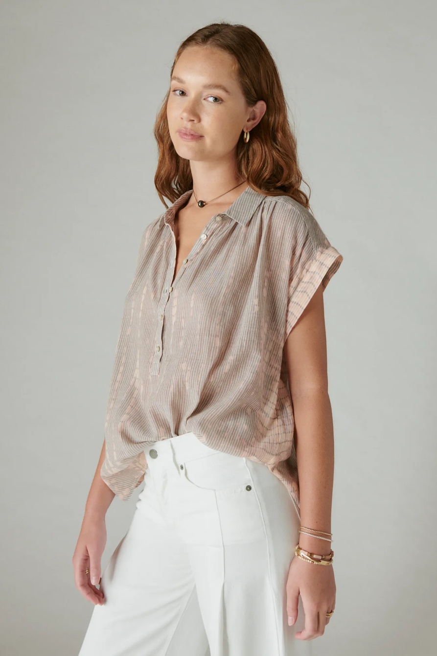 WASHED DOLMAN POPOVER SHIRT, image 2