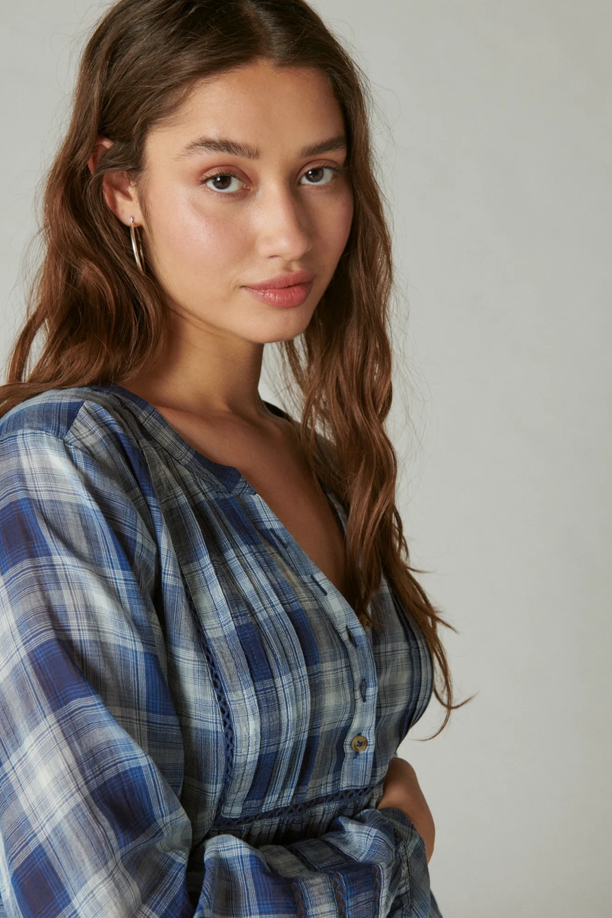 PLAID POPOVER SHIRT, image 2