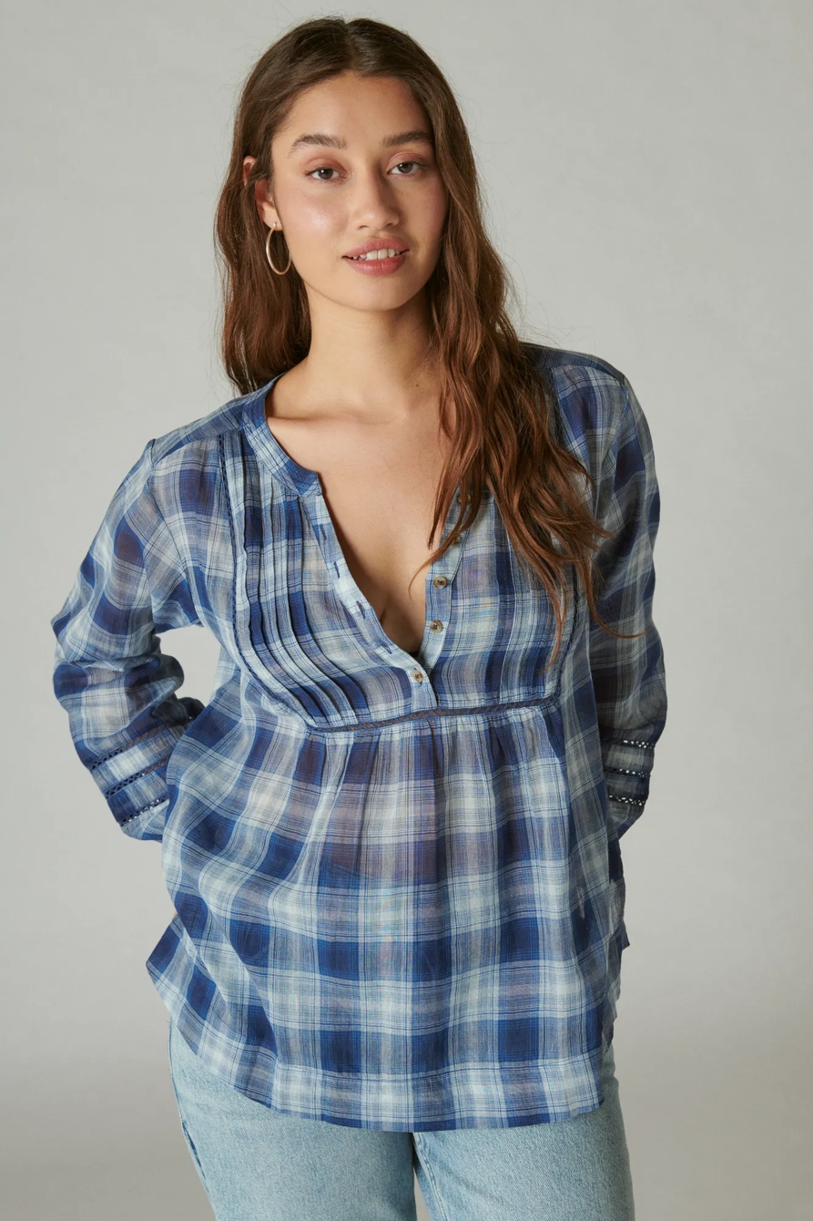 PLAID POPOVER SHIRT, image 3