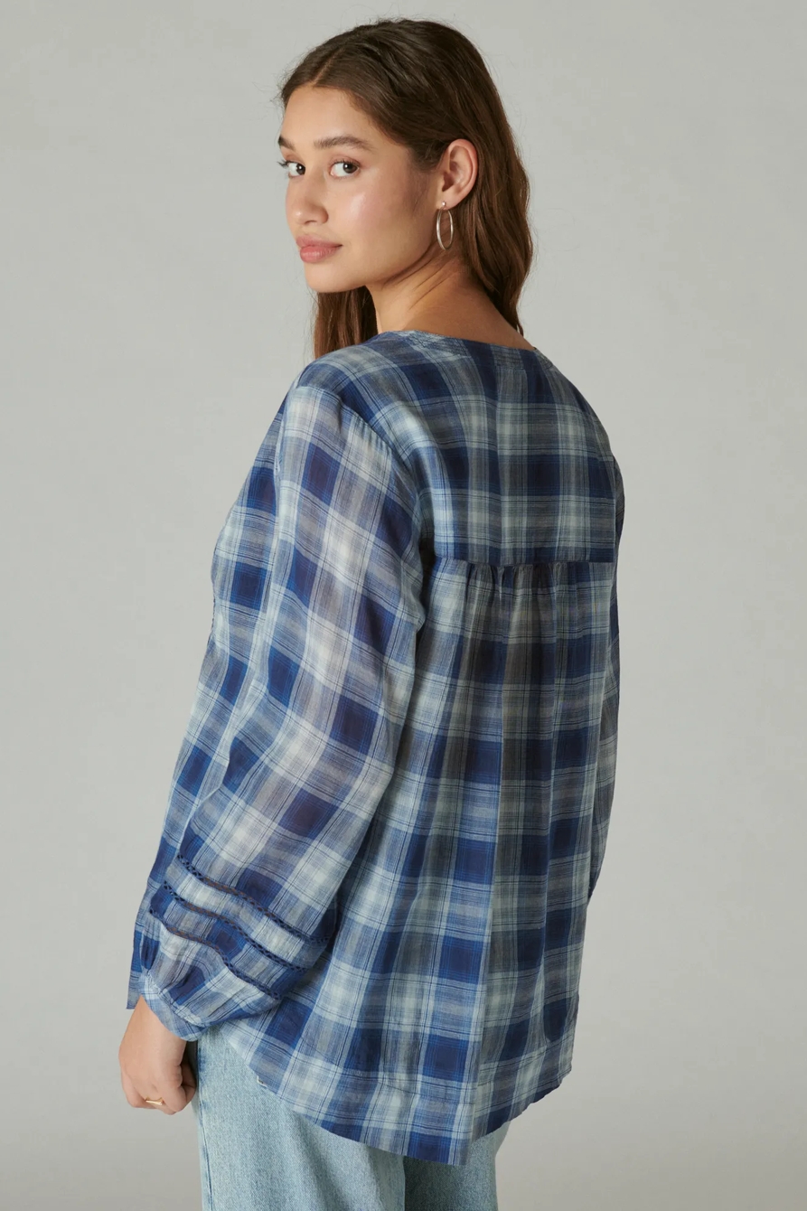 PLAID POPOVER SHIRT, image 4