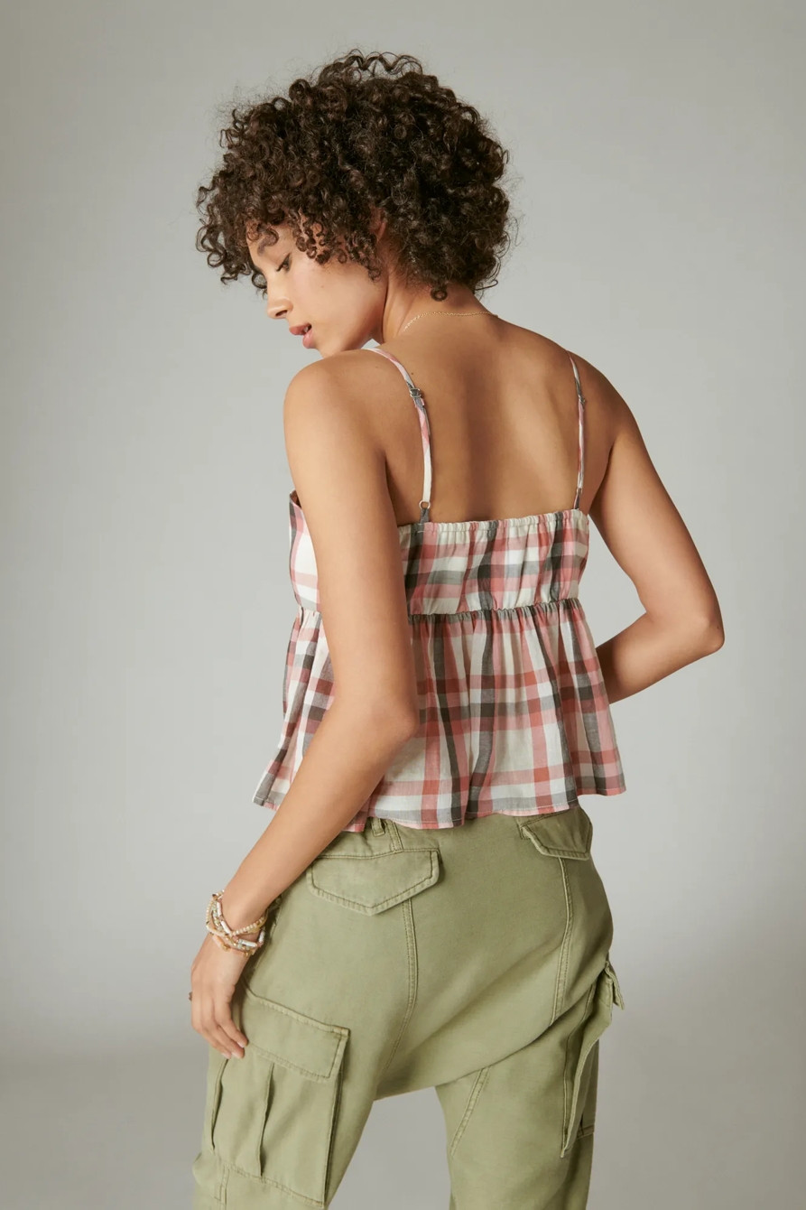 PLAID BABYDOLL TANK, image 3