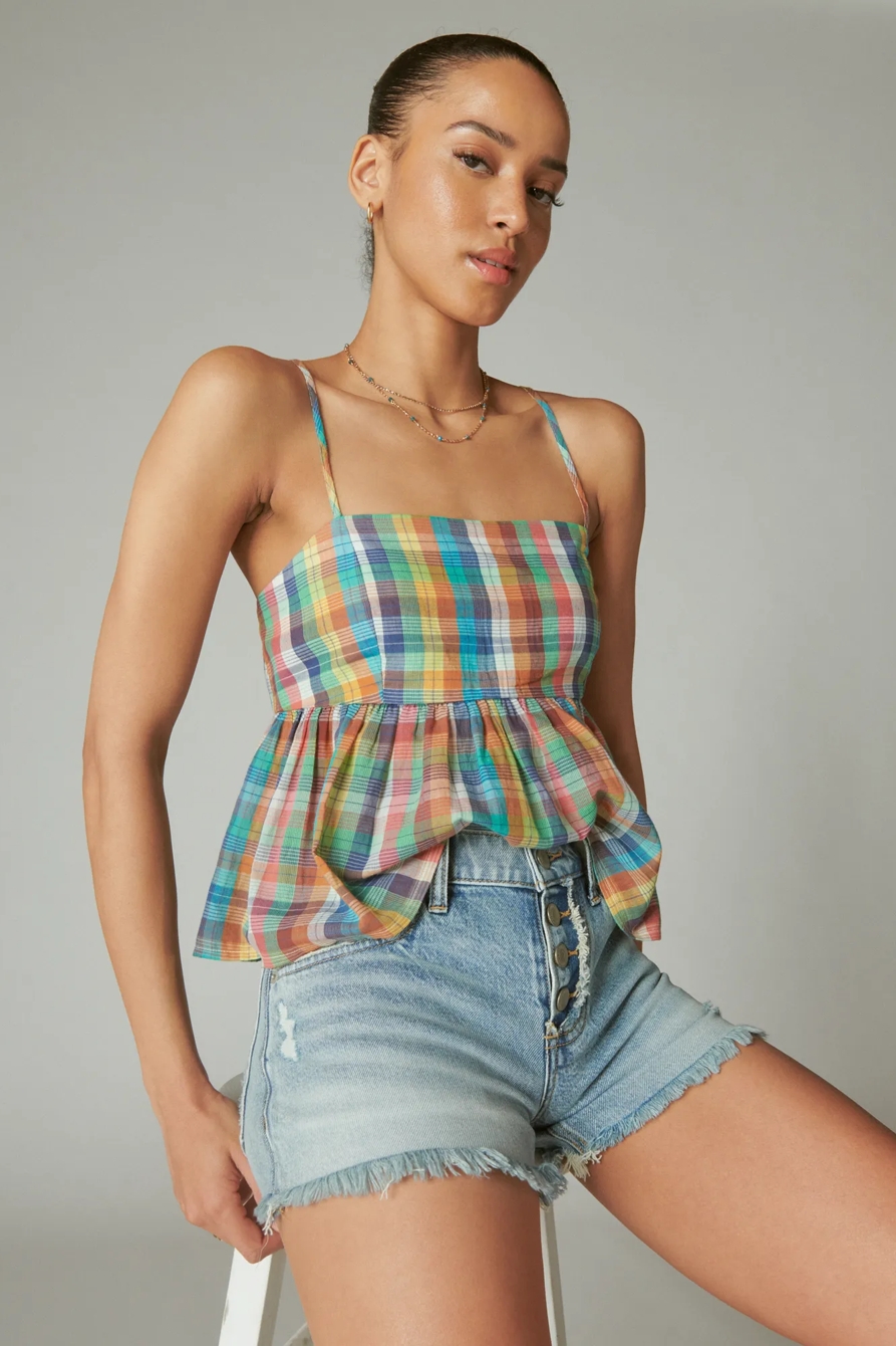 PLAID BABYDOLL TANK, image 4