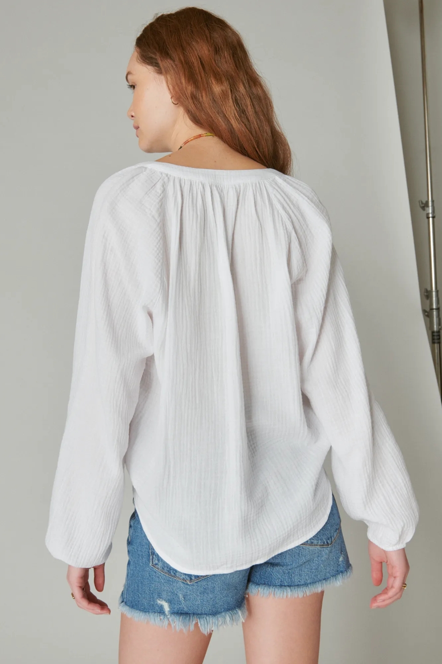 LONG SLEEVE OPEN NECK SHIRT, image 4