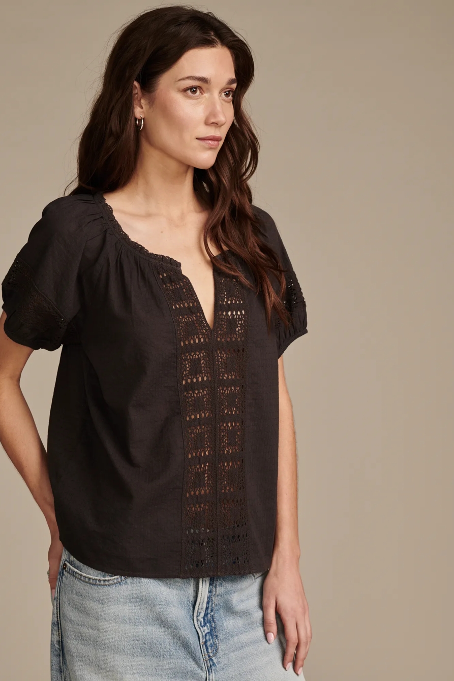 CROCHET SHORT SLEEVE TOP, image 4