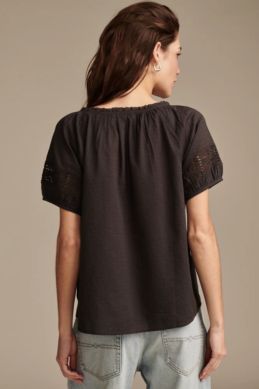 CROCHET SHORT SLEEVE TOP, image 5
