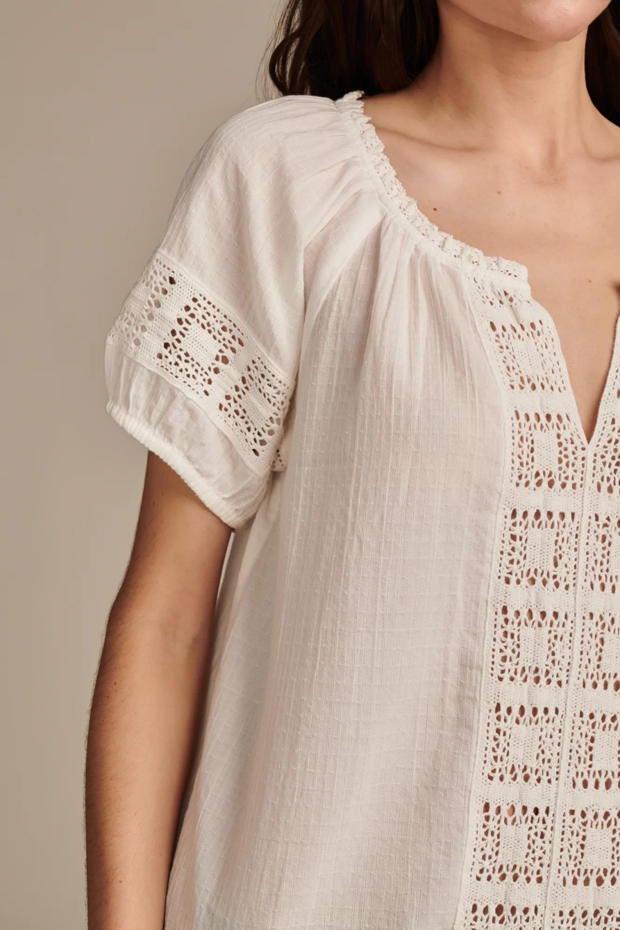 CROCHET SHORT SLEEVE TOP, image 2
