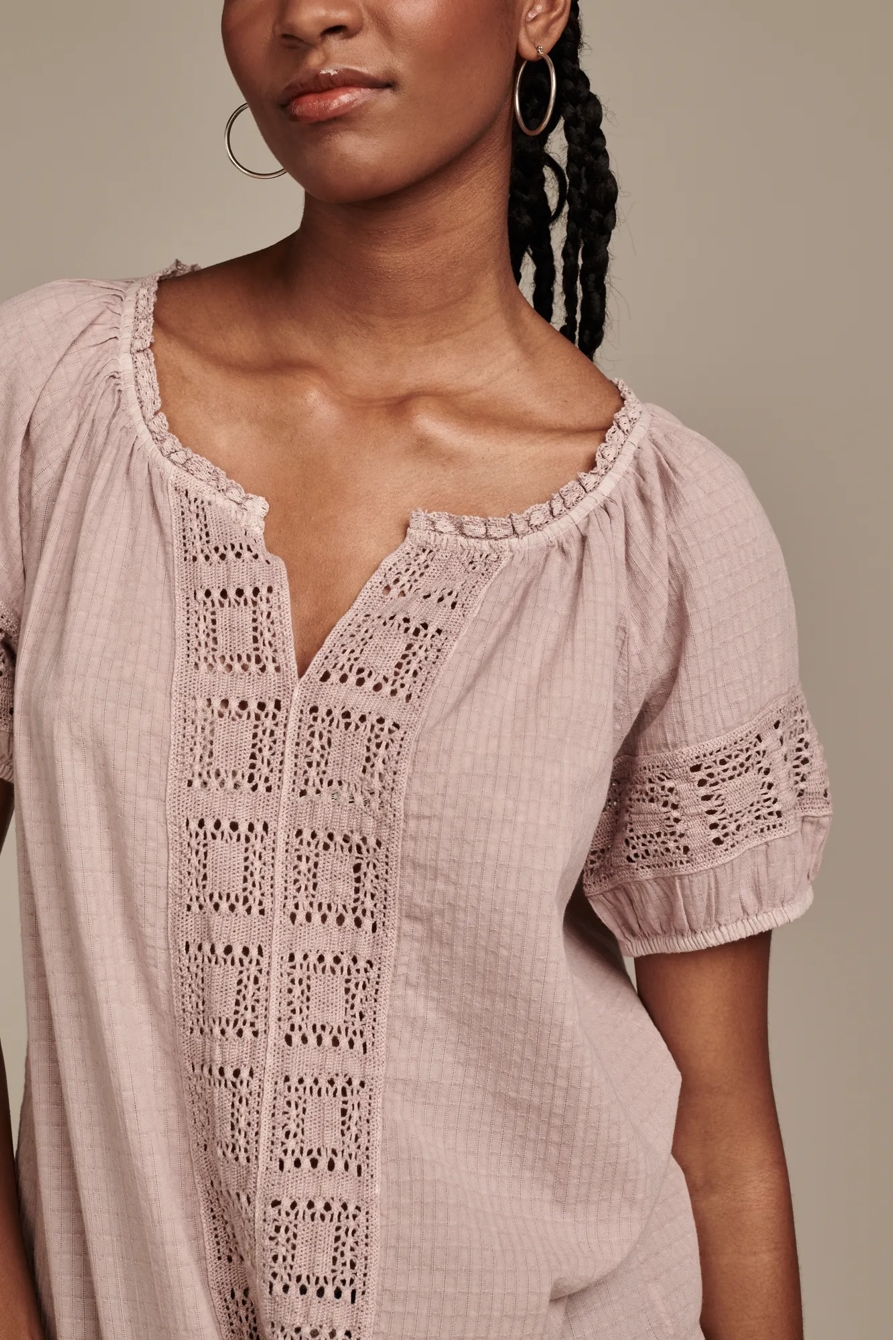 CROCHET SHORT SLEEVE TOP, image 4