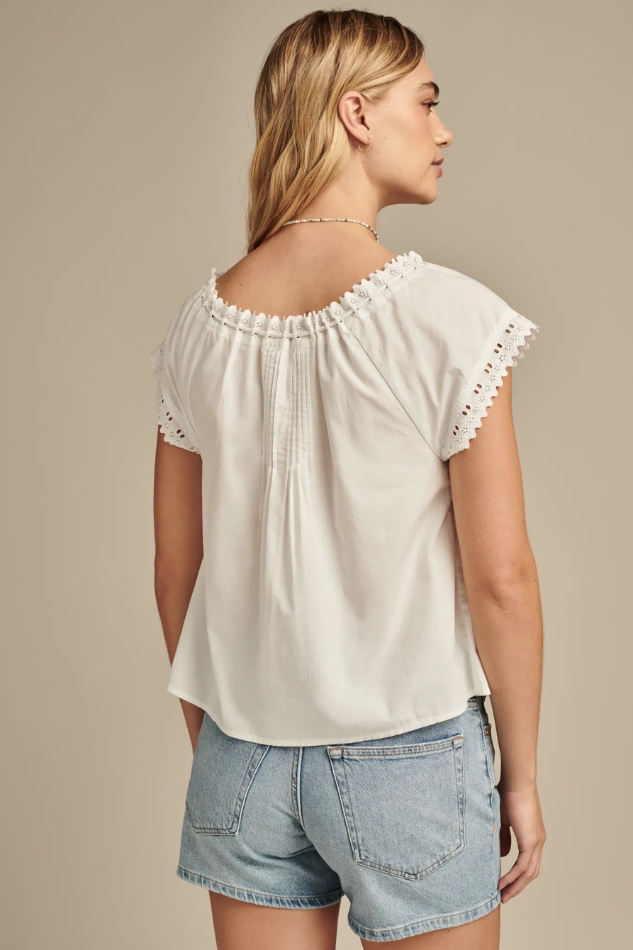 PINTUCK EYELET BLOUSE, image 6