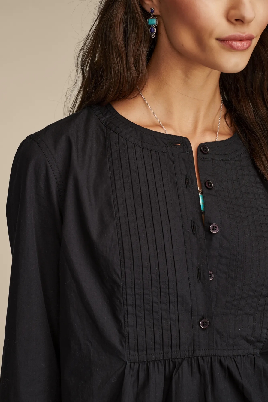 PINTUCK BIB BLOUSE, image 4