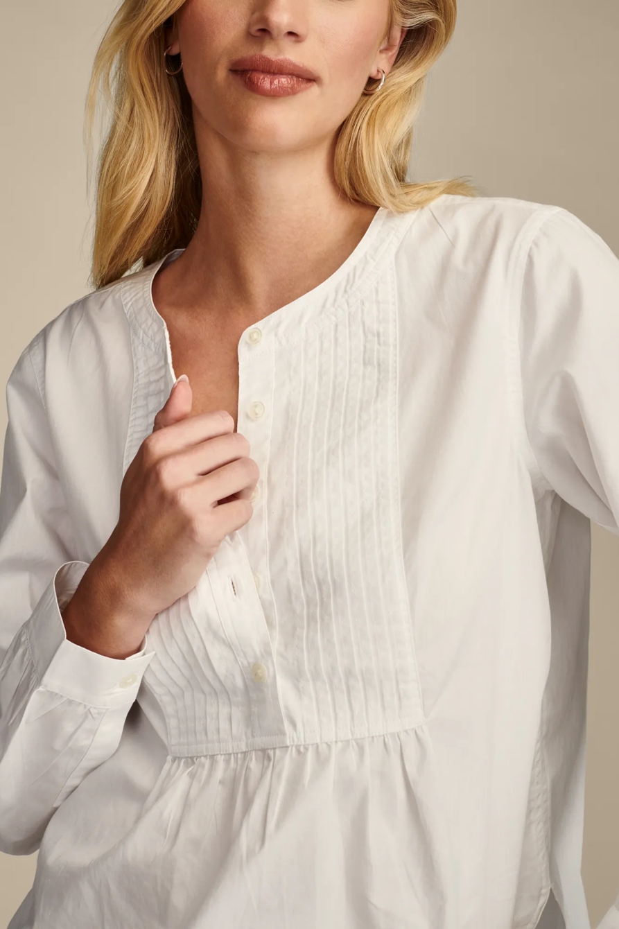 PINTUCK BIB BLOUSE, image 4