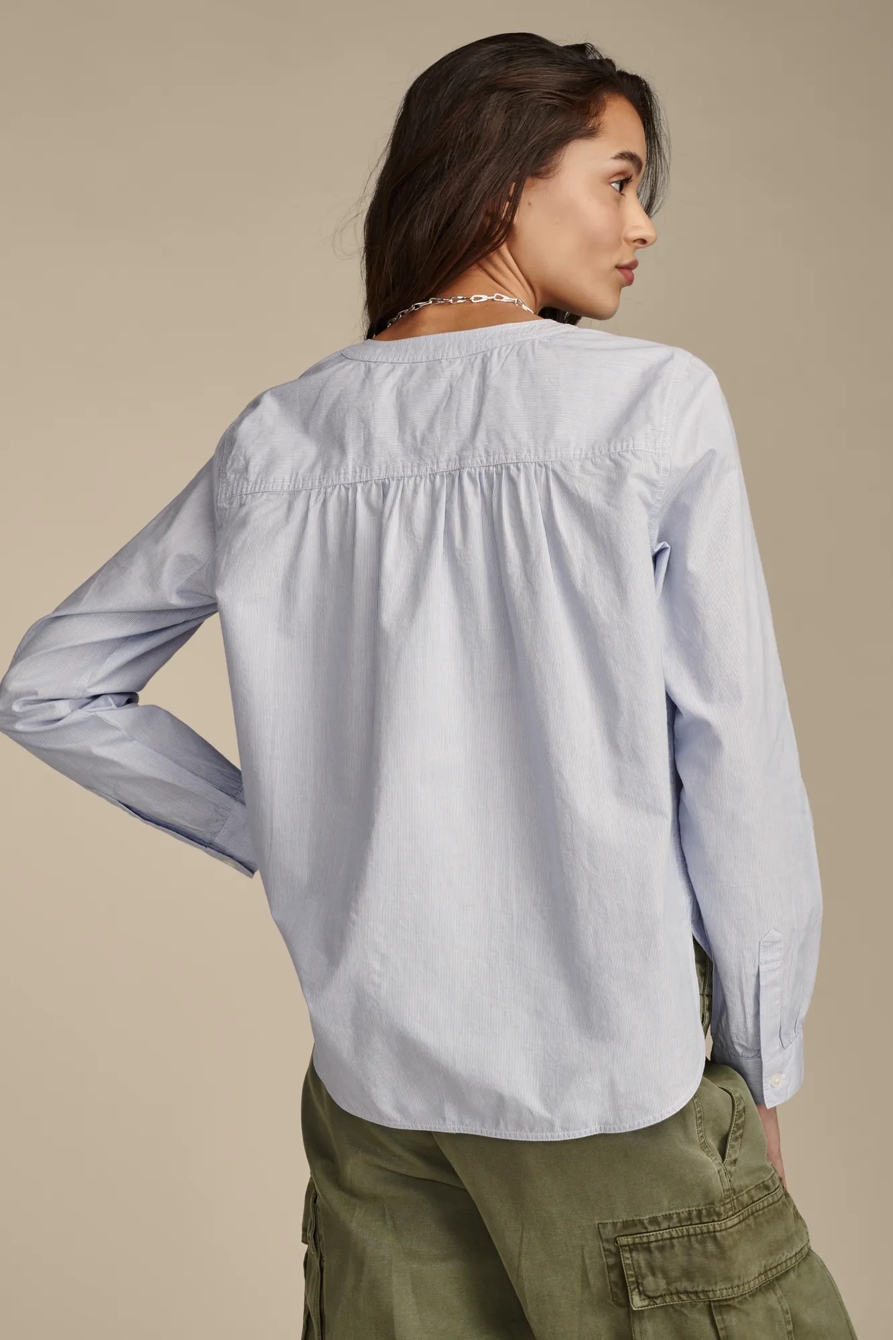 PINTUCK BIB BLOUSE, image 3