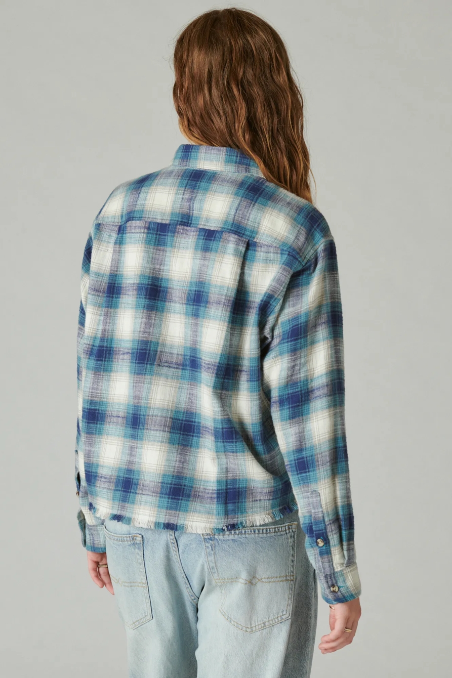 RAW EDGE CROPPED PLAID, image 3