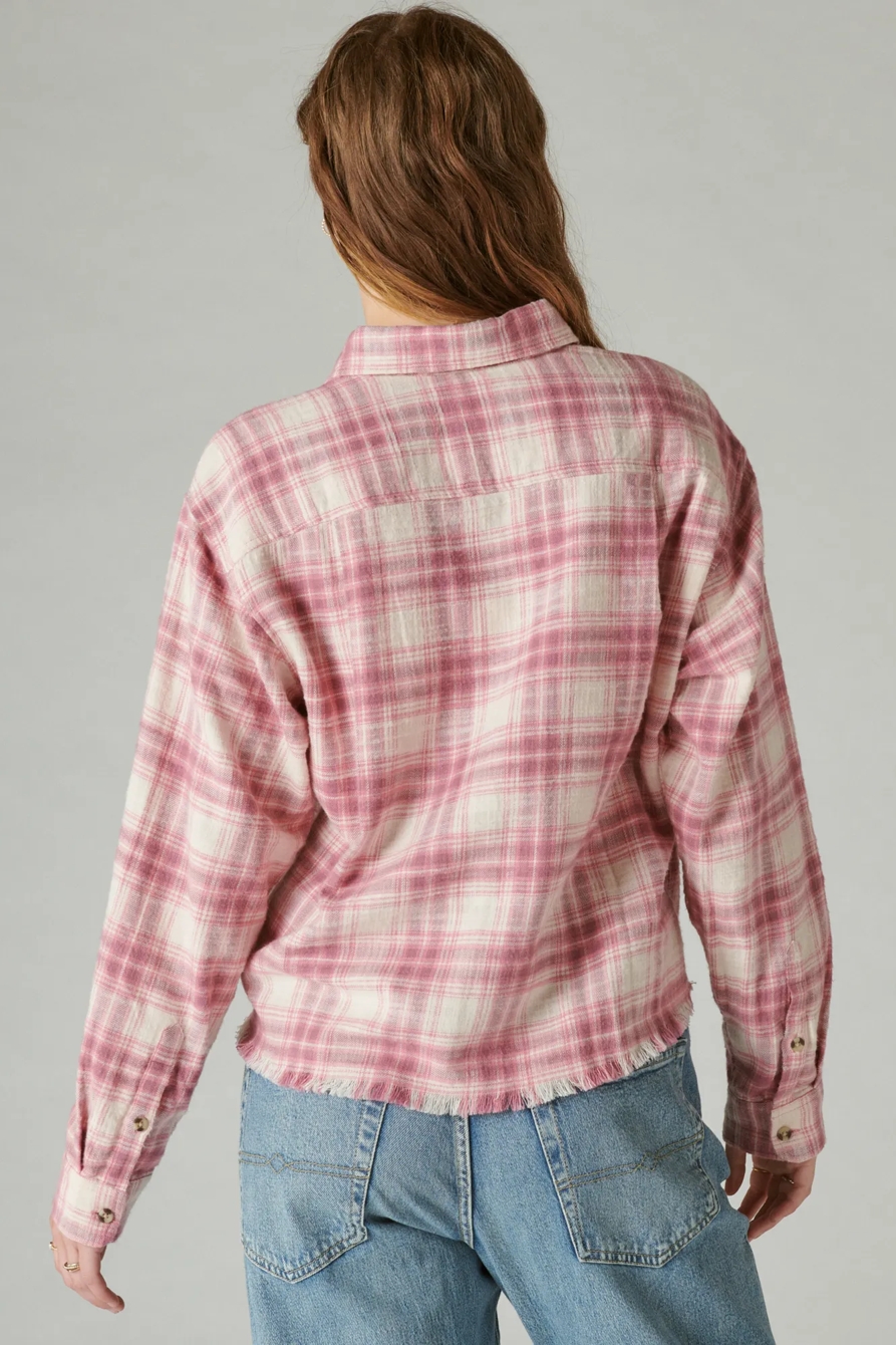 RAW EDGE CROPPED PLAID, image 3
