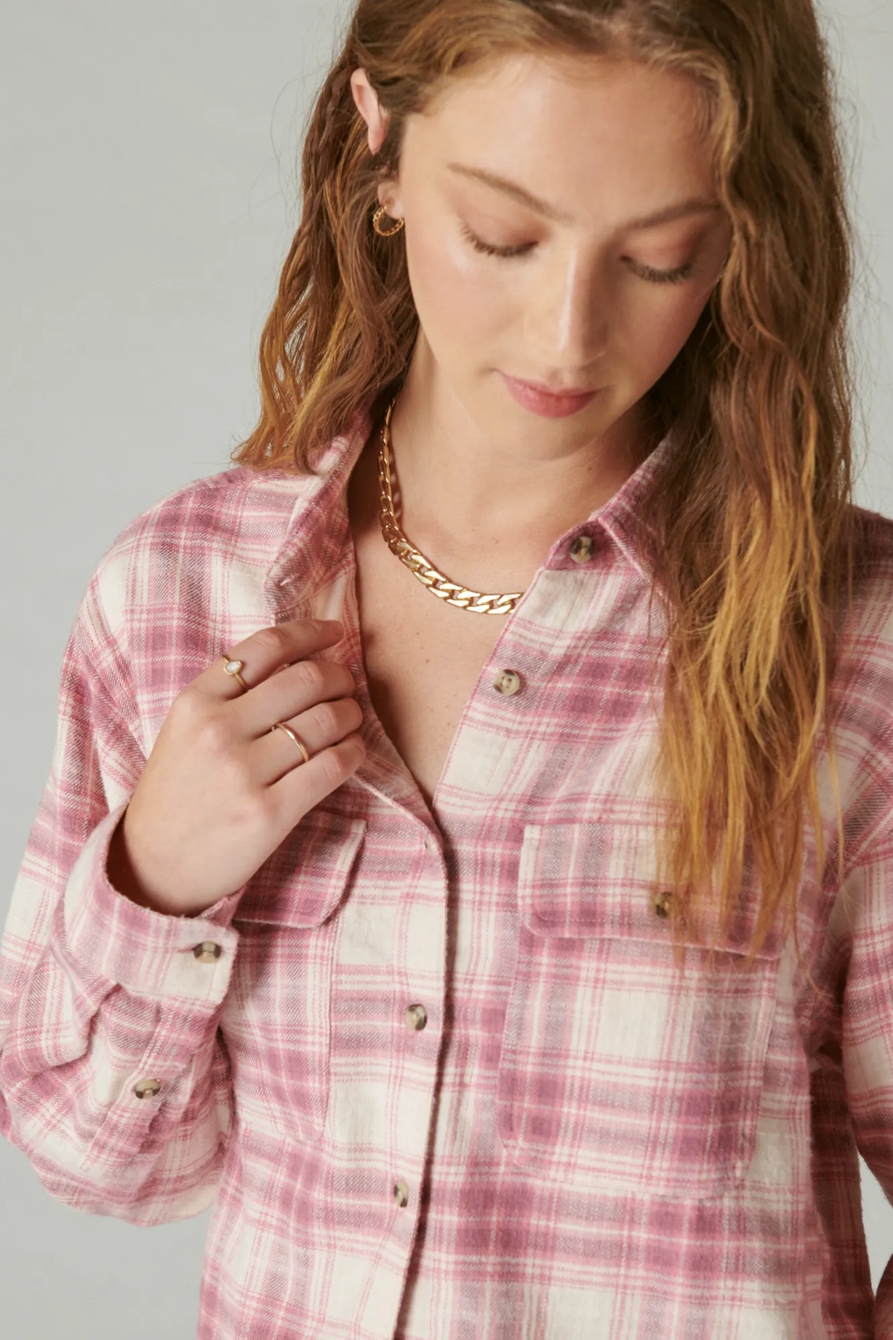 RAW EDGE CROPPED PLAID, image 4