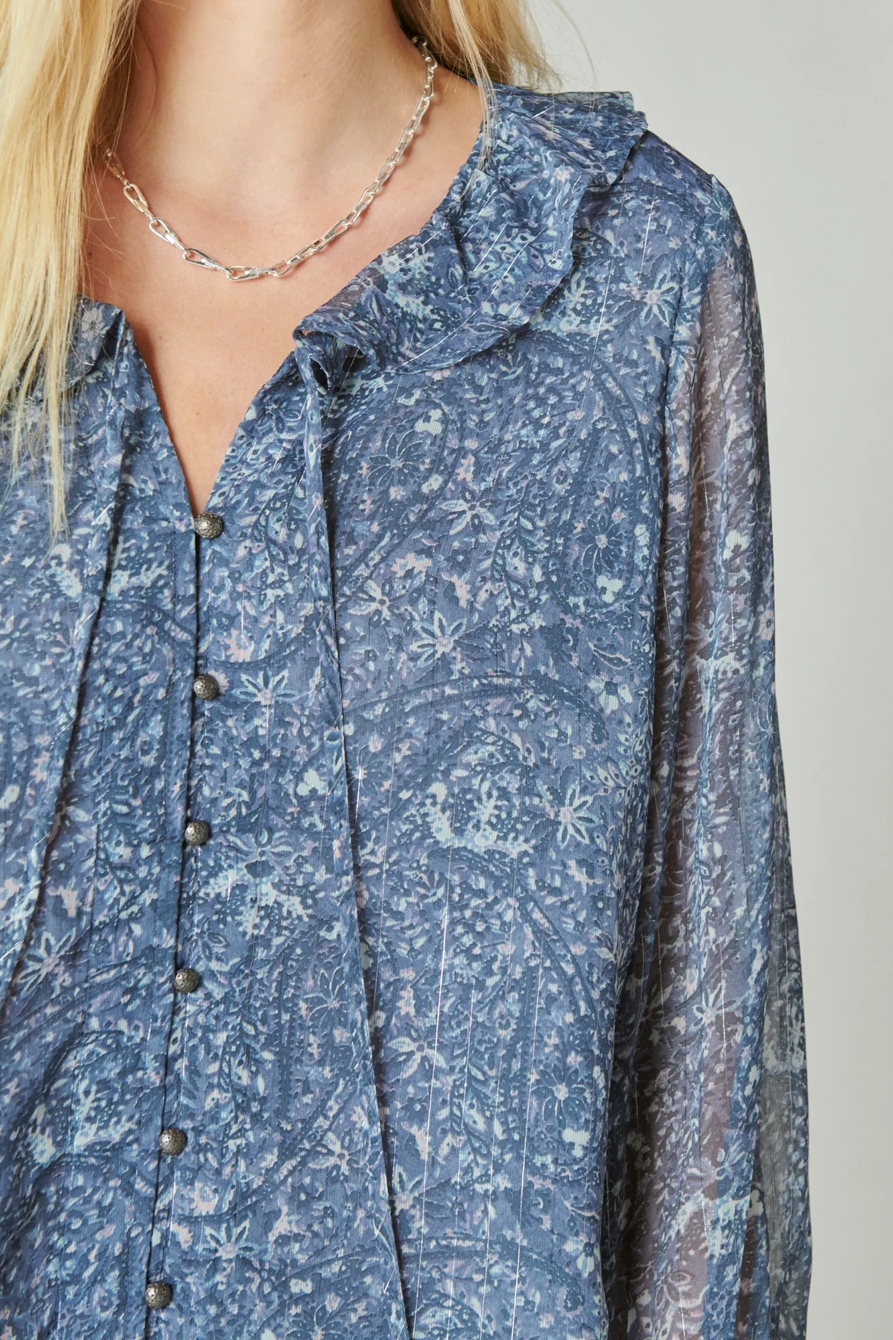 PRINTED CHIFFON BLOUSE, image 4