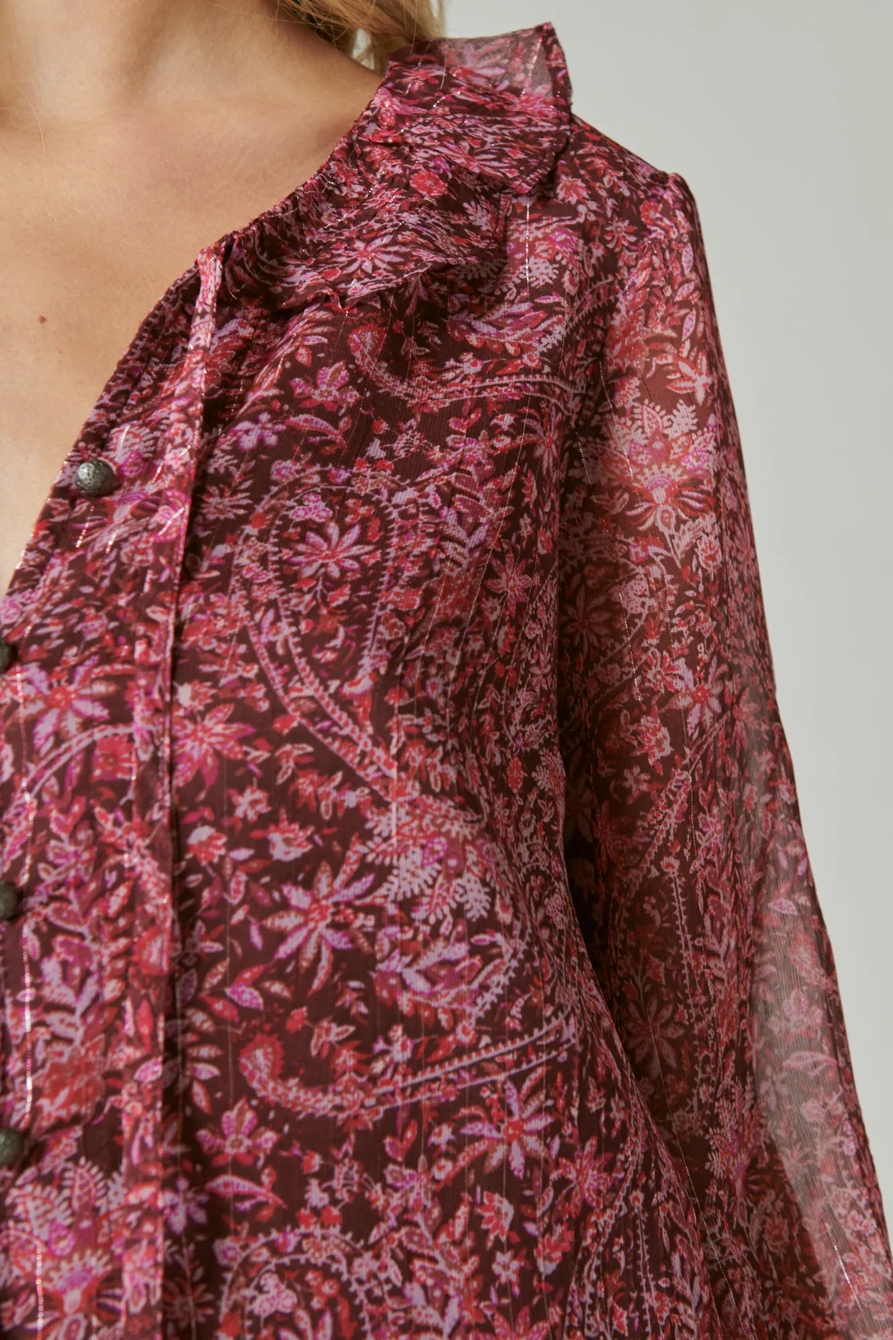 PRINTED CHIFFON BLOUSE, image 2