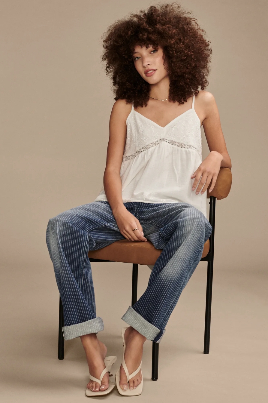 EMBROIDERED BABYDOLL CAMI, image 2