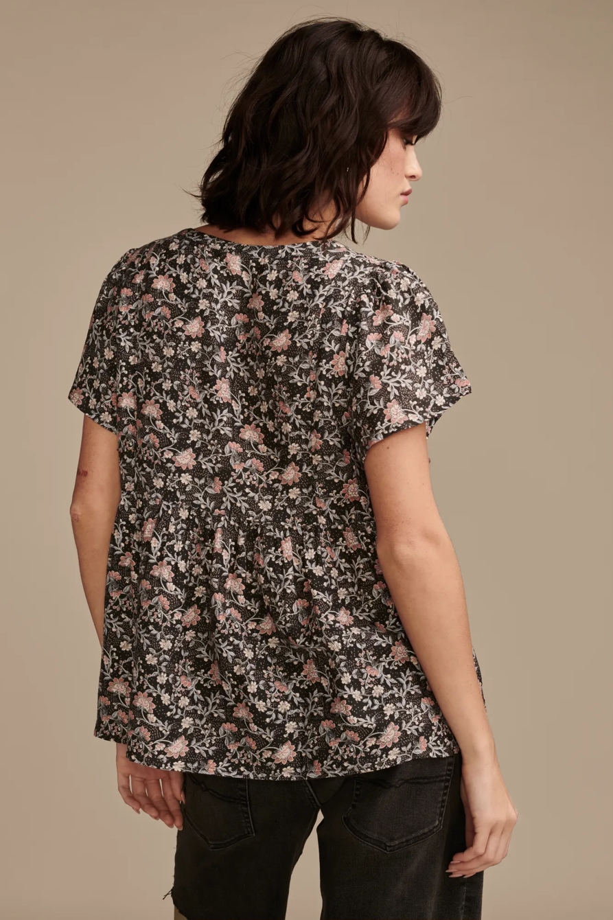 SHORT SLEEVE PEASANT BLOUSE, image 4
