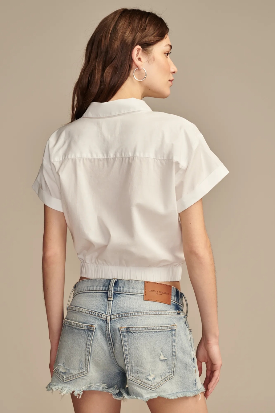 TWIST FRONT COLLARED SHIRT, image 5