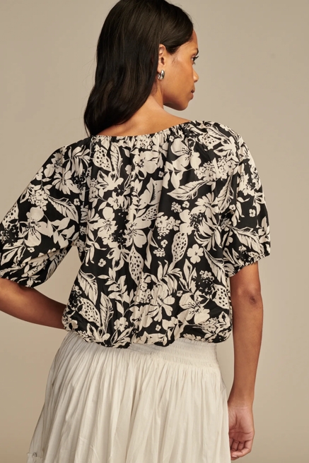 GATHERED POPLIN TOP, image 4