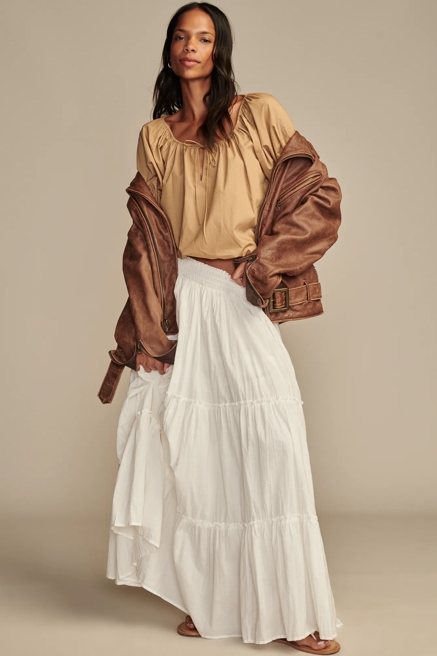 GATHERED POPLIN TOP, image 2