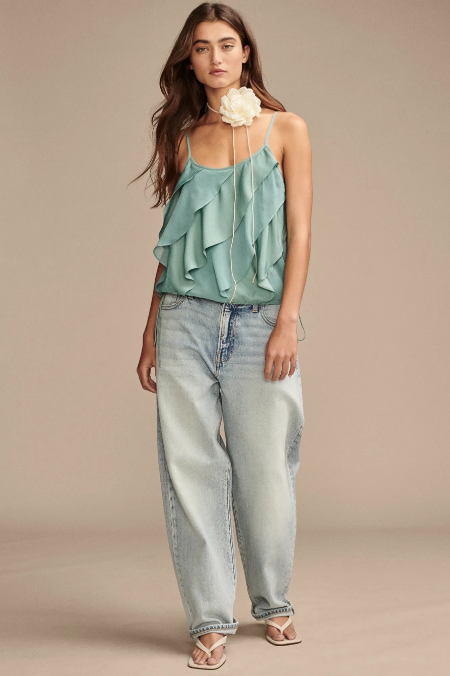 FESTIVAL ASYMMETRICAL RUFFLE CAMI, image 5