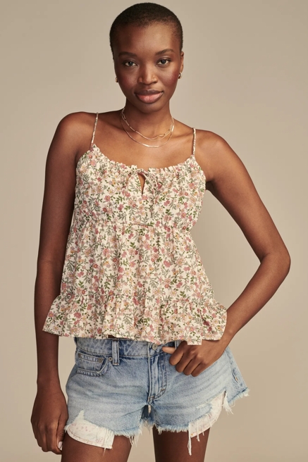 TIE FRONT SWING CAMI, image 1
