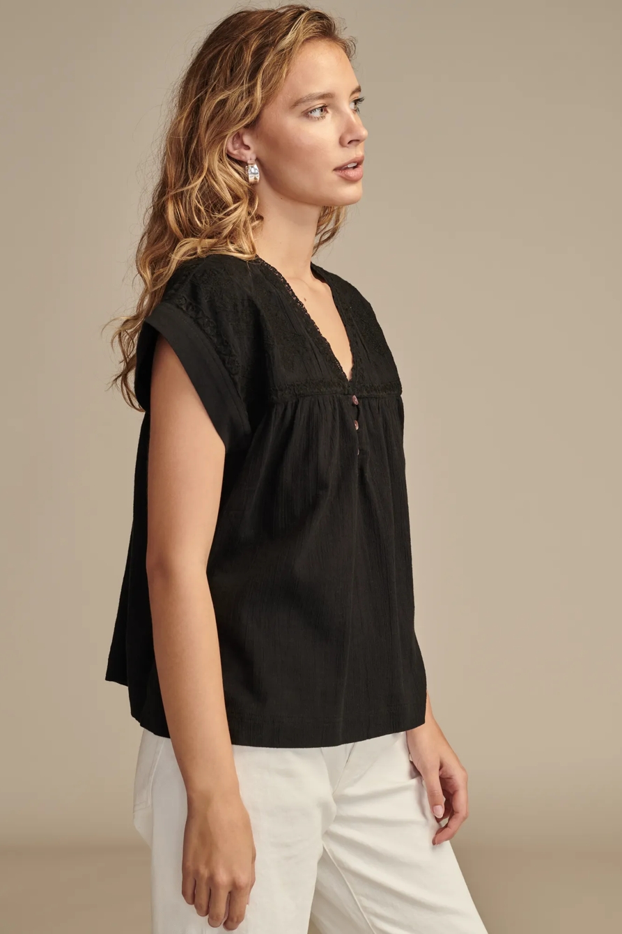 BAND SLEEVE YOKE TOP, image 3