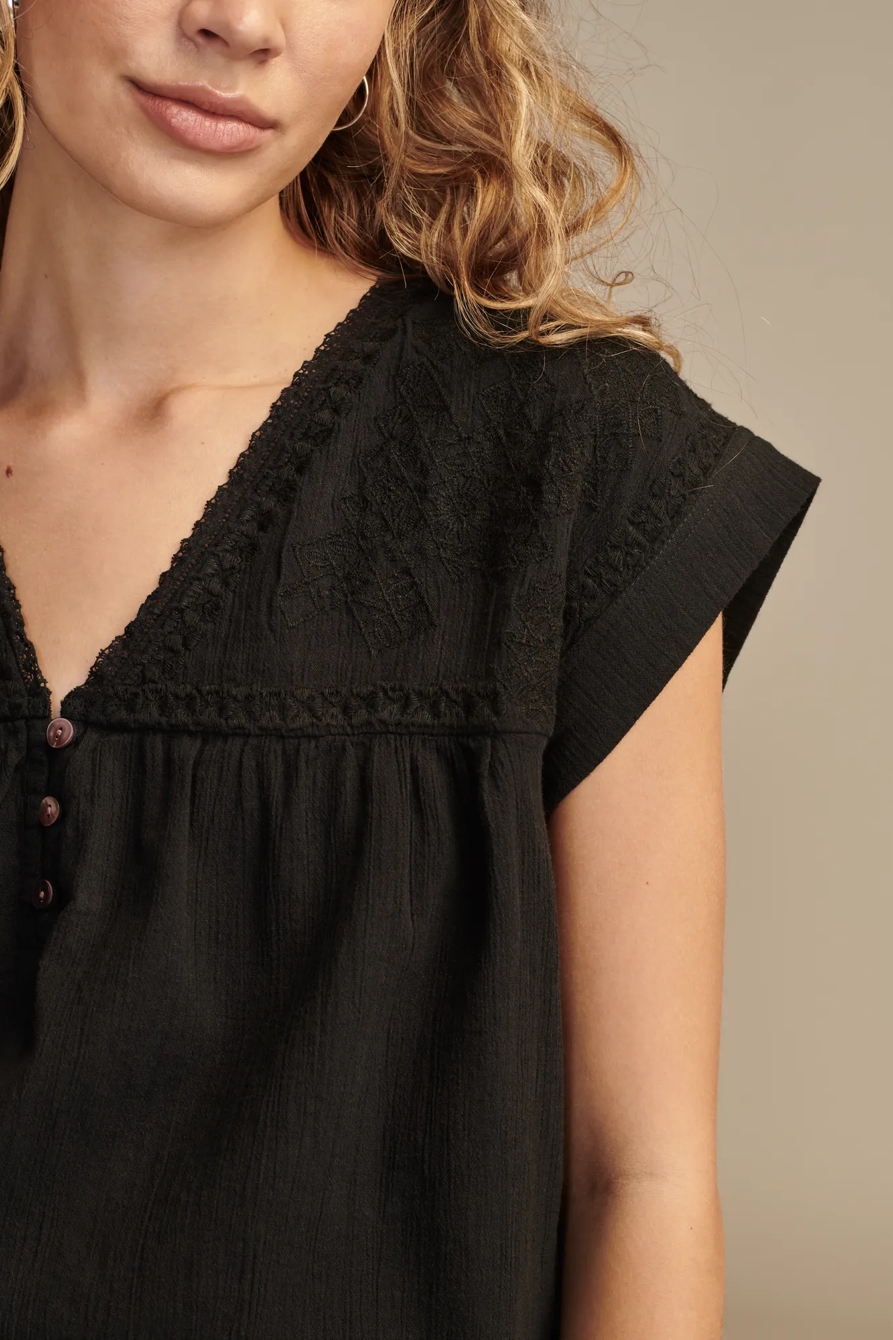 BAND SLEEVE YOKE TOP, image 4