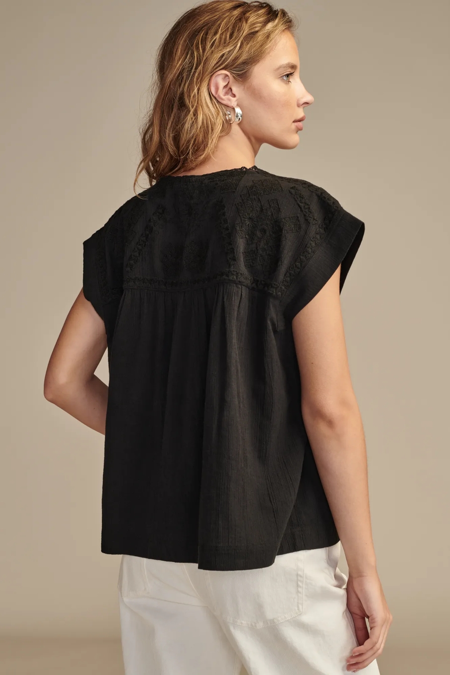 BAND SLEEVE YOKE TOP, image 5