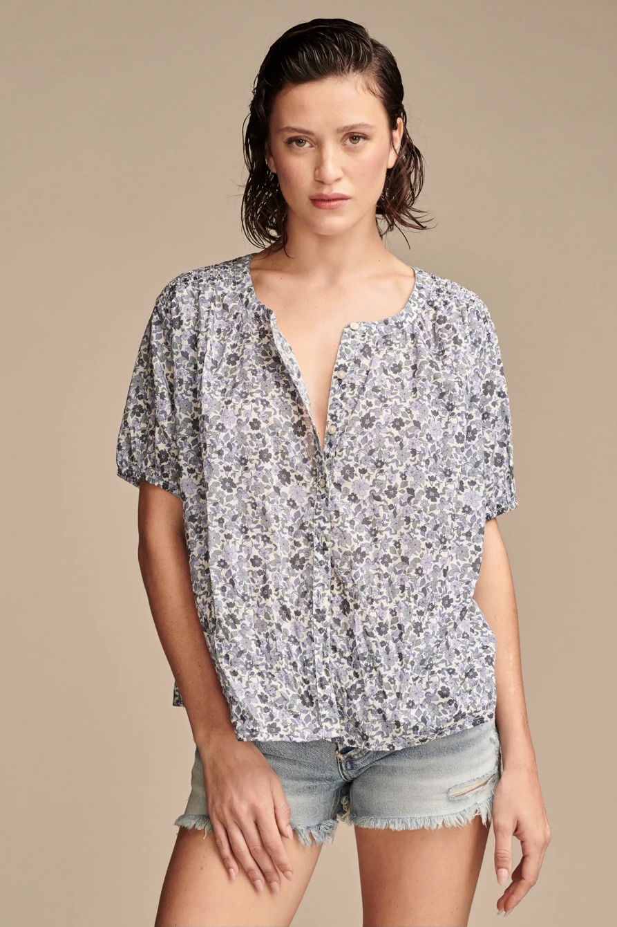 SMOCKED SHOULDER BLOUSE, image 1