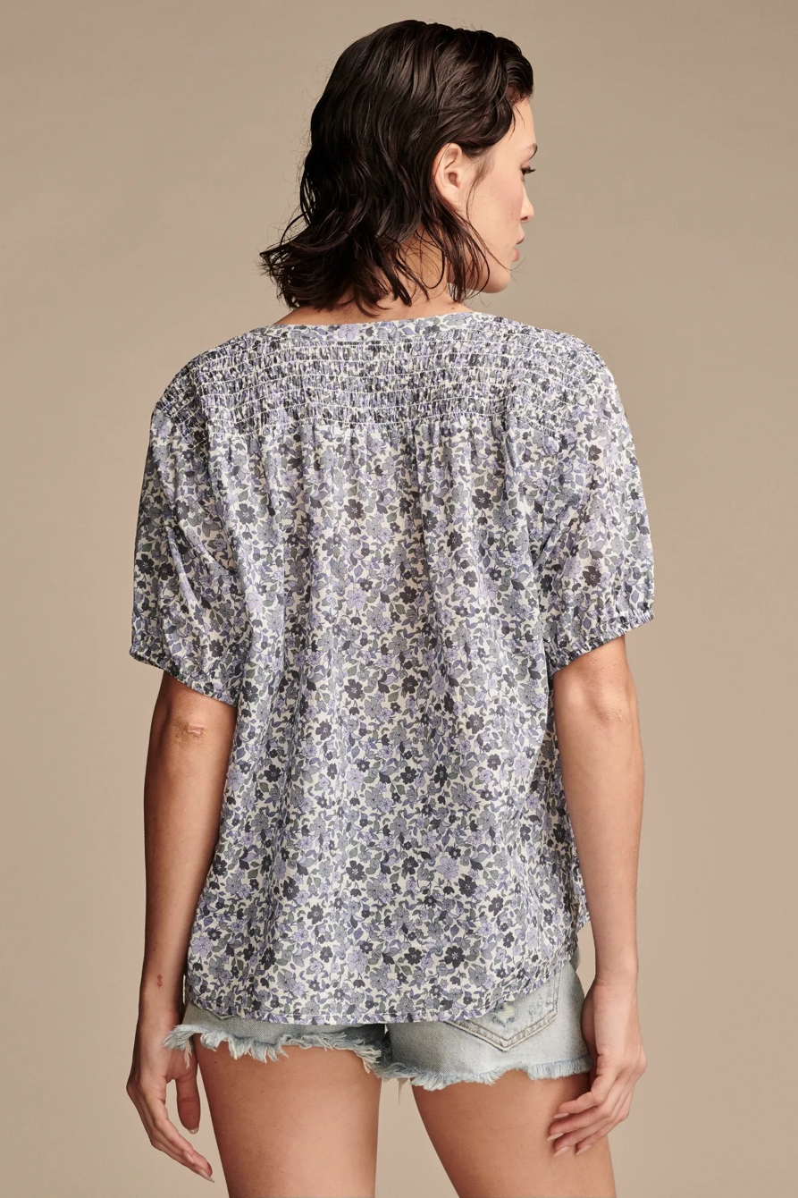 SMOCKED SHOULDER BLOUSE, image 4