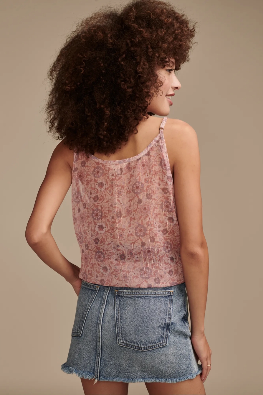 PRINTED ASYM RUFFLE CAMI, image 4
