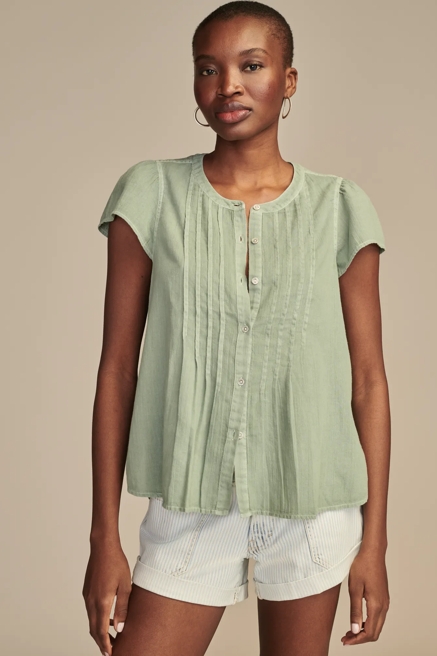 PINTUCK PLEASANT BLOUSE, image 1