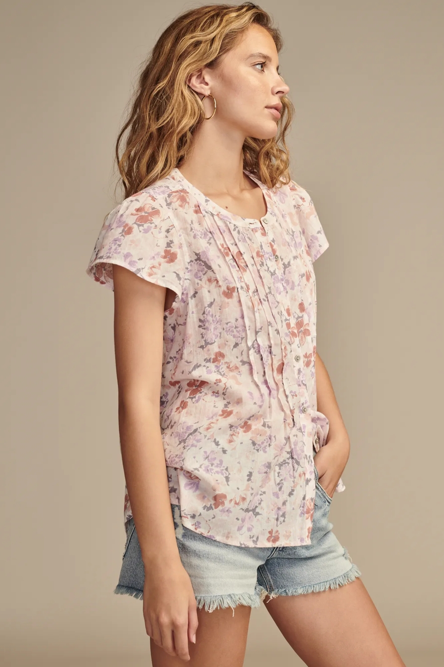 PINTUCK PLEASANT BLOUSE | Lucky Brand