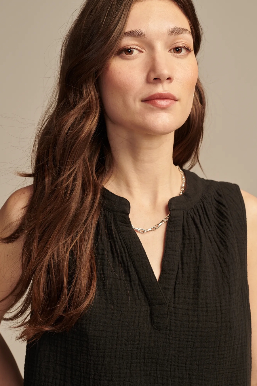 SLEEVELESS POPOVER SHIRT, image 3