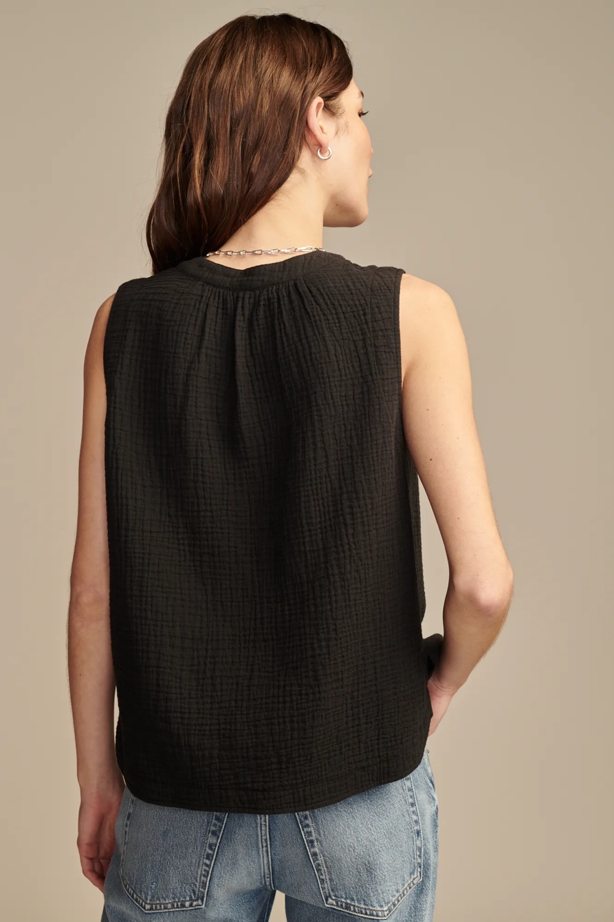 SLEEVELESS POPOVER SHIRT, image 4