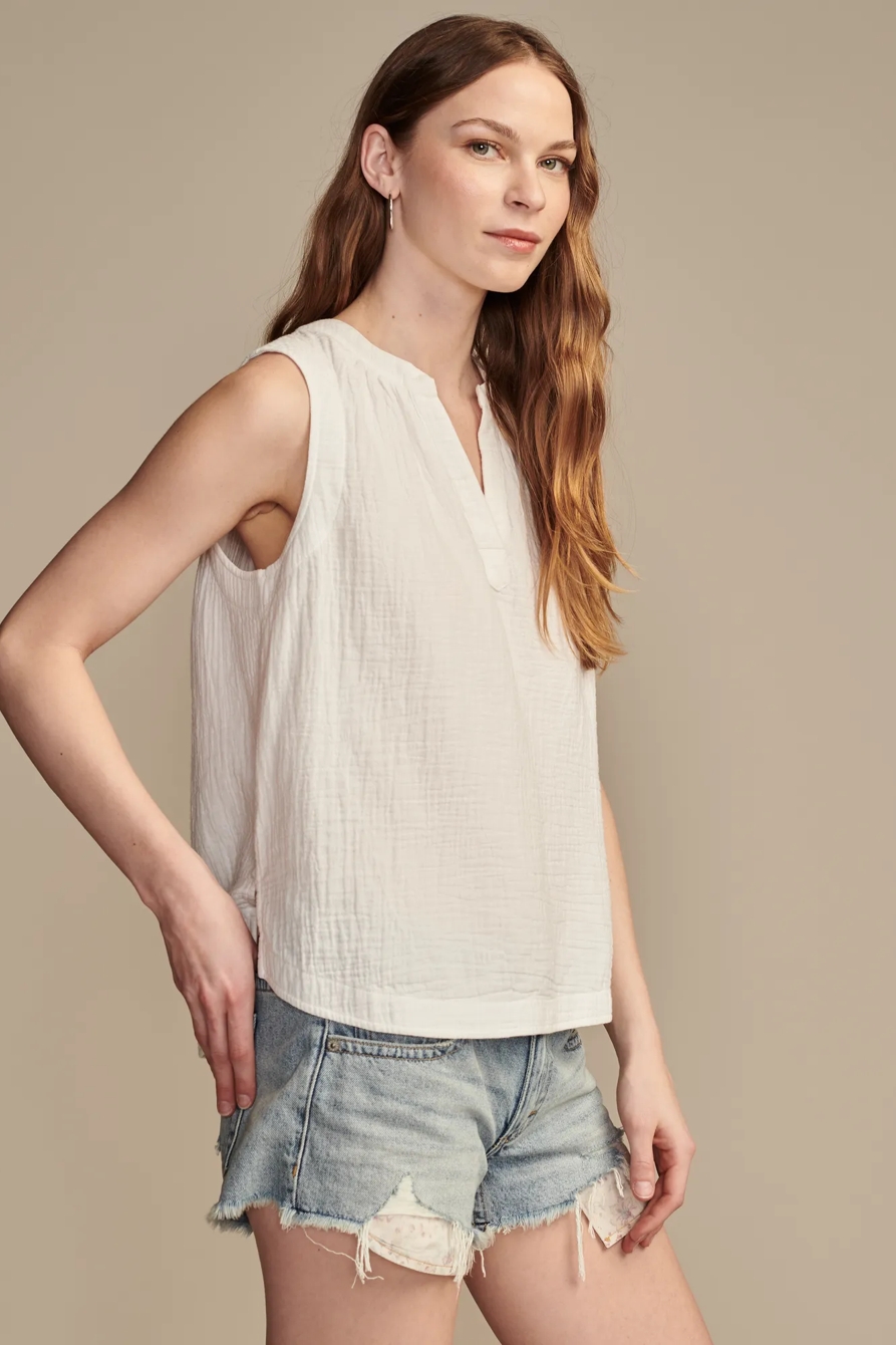SLEEVELESS POPOVER SHIRT, image 4