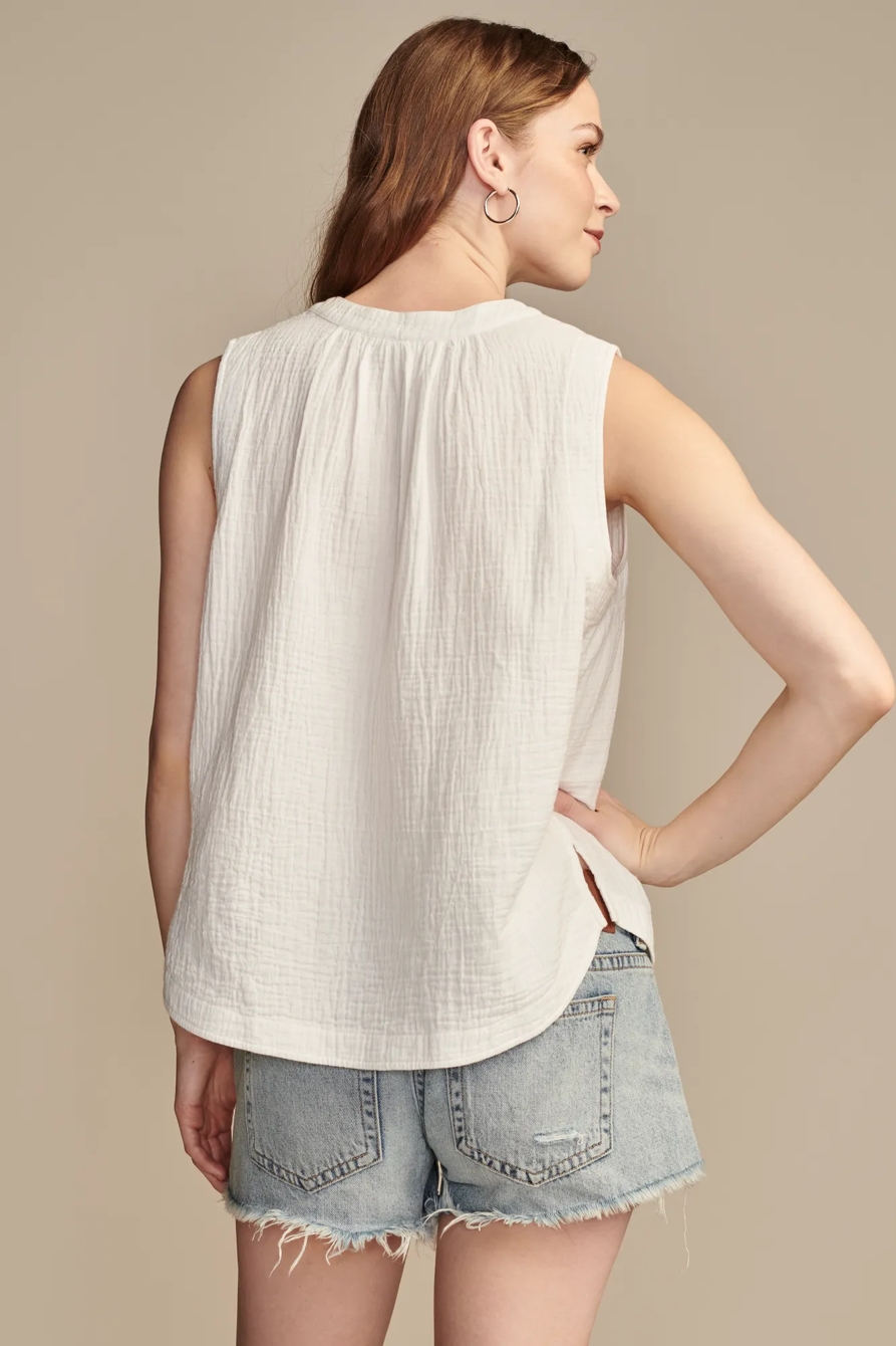 SLEEVELESS POPOVER SHIRT, image 5
