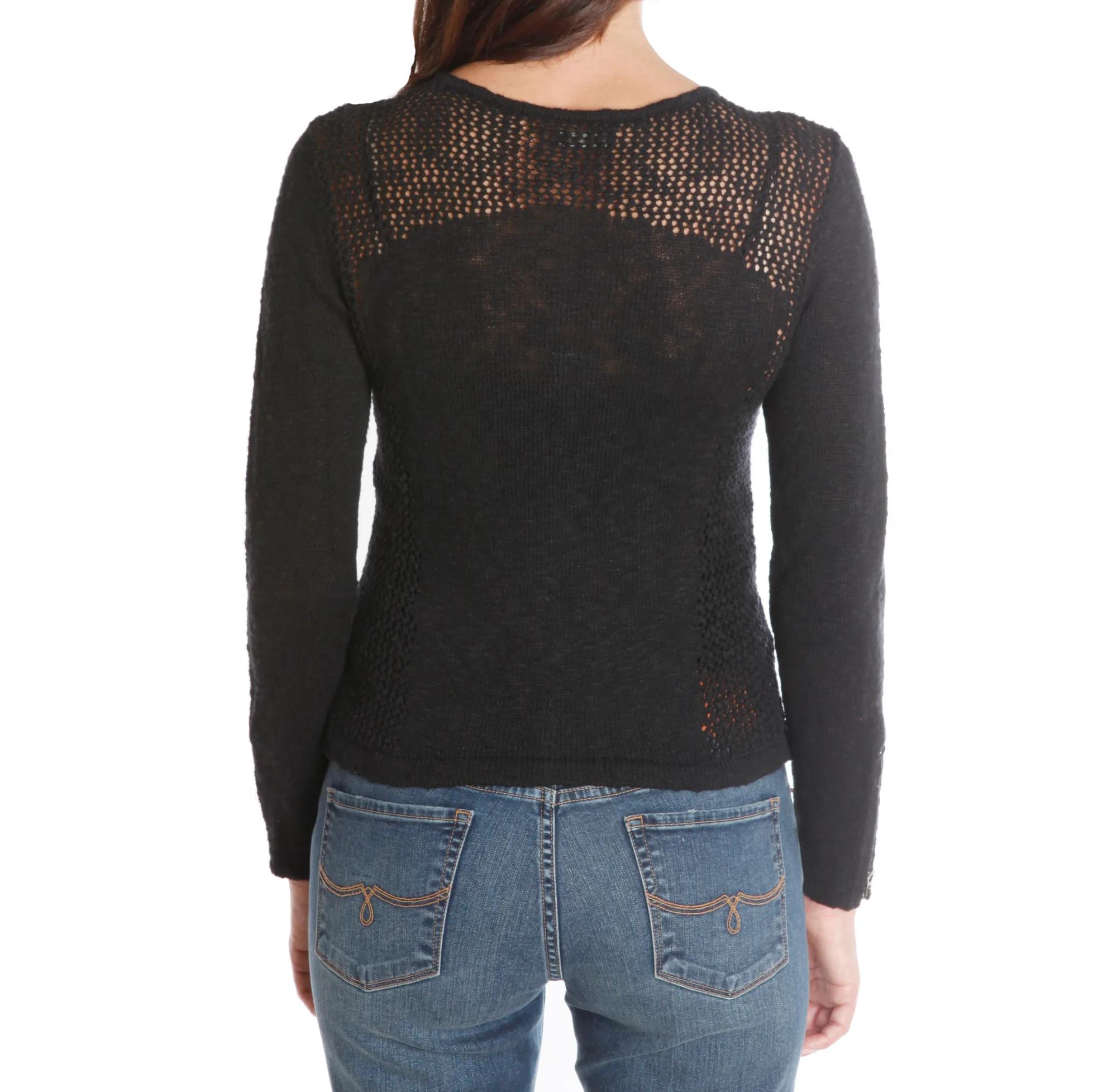 MESH MOTO SWEATER, image 2