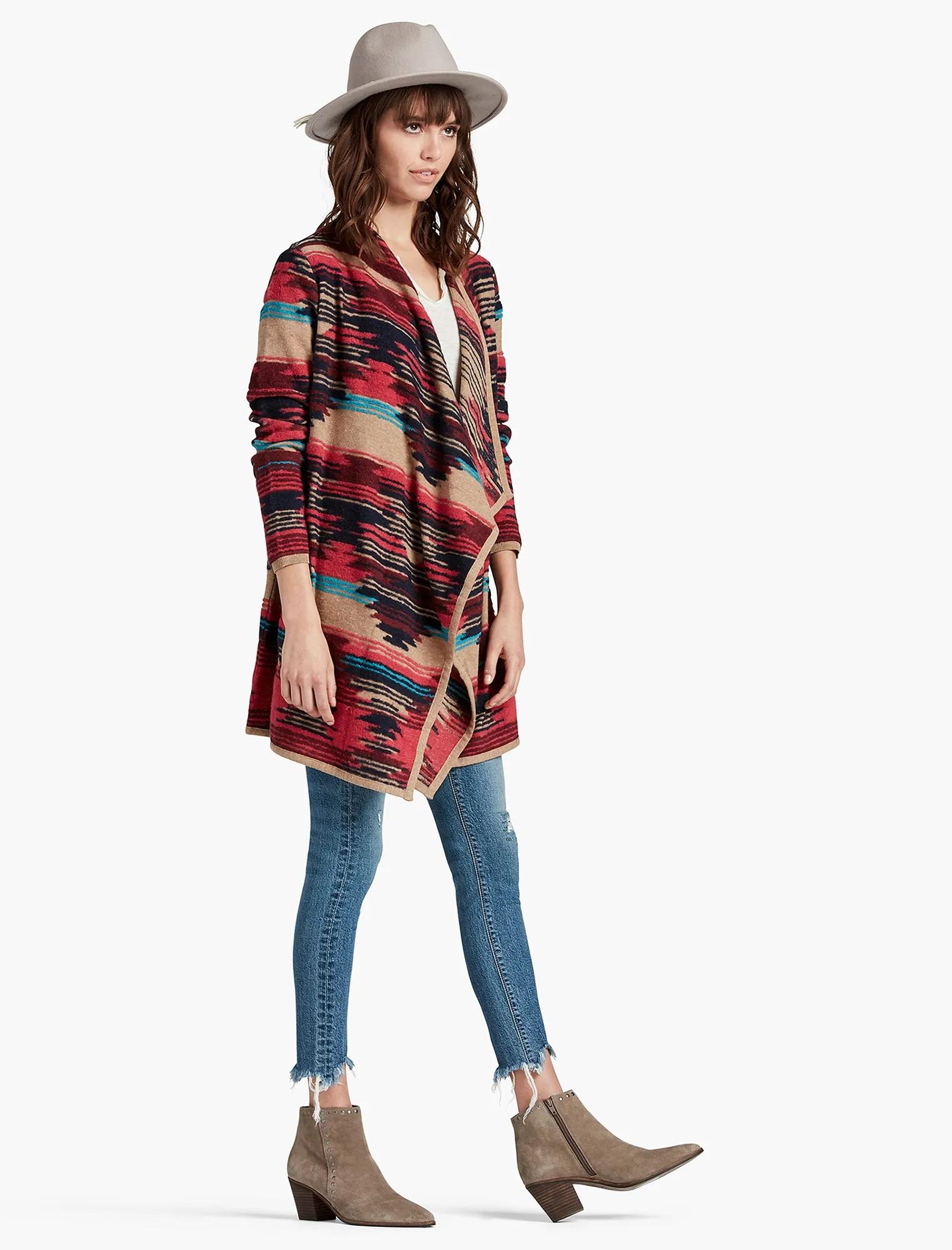 AZTEC DRAPE CARDIGAN, image 2