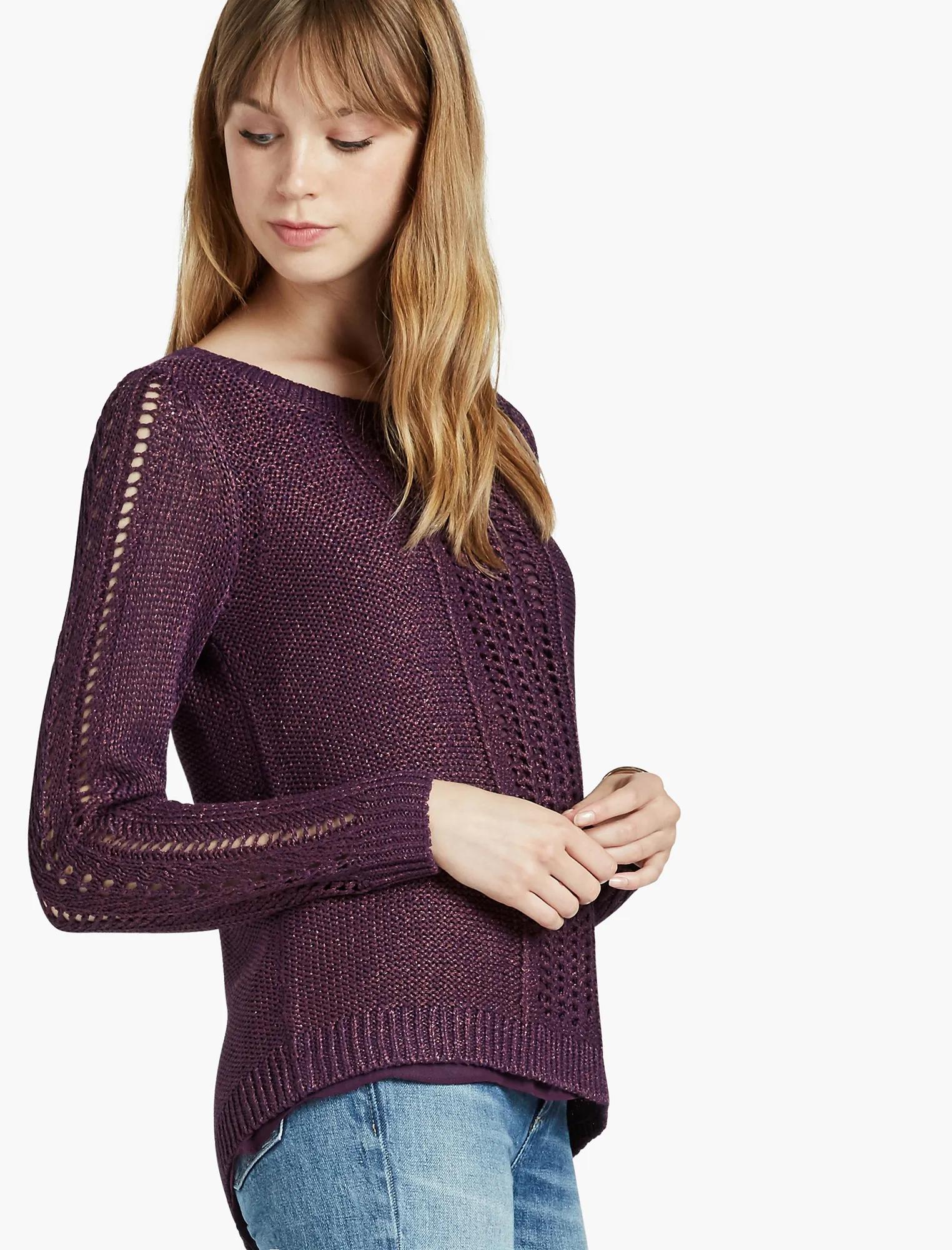 METALLIC MIX SWEATER, image 1